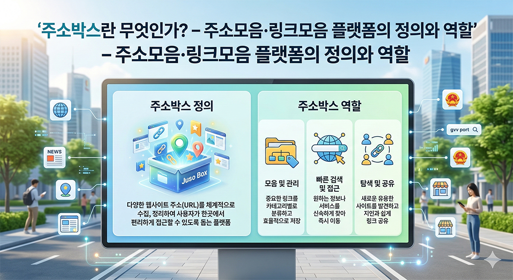 주소박스란 무엇인가? – 주소모음·링크모음 플랫폼의 정의와 역할